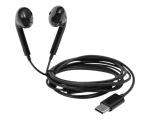 Nööpkõrvaklapid mikrofoniga HL-W110, USB-C, must