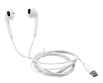 Nööpkõrvaklapid mikrofoniga HL-W111, USB-C, valge