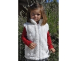 Children&#39;s furry jacket-white