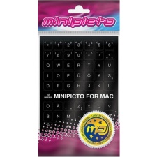 Sticker for MAC computer keyboard, EST, black