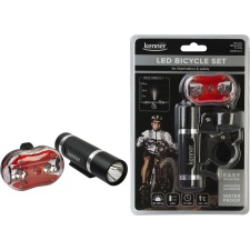 EOL Kenner KBS13 bicycle lamp set HI-LED metal