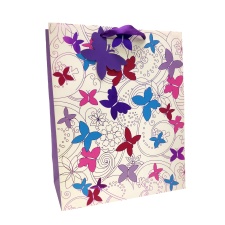 L gift bag Butterflies 12/72