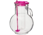 Jug Kufra with lid 2L, ice tube and mixing stick DB48 Fuxia