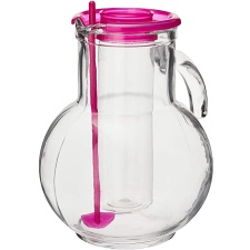 Jug Kufra with lid 2L, ice tube and mixing stick DB48 Fuxia