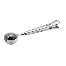 Coffee spoon measuring spoon with coffee pack closure