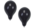 Balloons 25cm 10pcs black, suitable for filling with helium