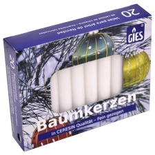 Spruce candle 20pcs. 100x13 white / 20