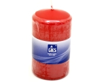 Table candle 80x48mm, burning time 15h, red / 10