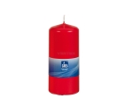 Table candle 130x58mm, burning time 40h, red / 6