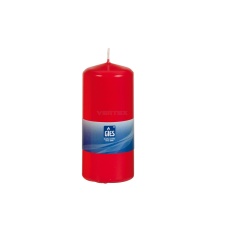 EOL Table candle 130x58mm, burning time 40h, red /6