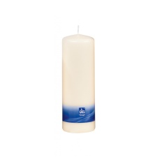 Table candle 160x58mm, burning time 56h, ivory / 6