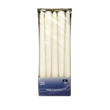 EOL Antique candle 245x23.5 10 pcs. white /12