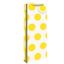 Bottle gift bag Yellow Neon