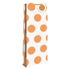 Bottle gift bag Orange Neon