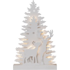 Decoration Fauna White, 10 LEDs, battery powered, indoor, IP20