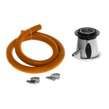 Gas cylinder regulator Mustang 30mbar 1kg / h quick lock + Hose 1.2m / 10mm, -30 * c + hose clamps 2pcs.