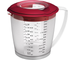 Mixer jug &quot;Helena&quot; 1.4l, with red lid