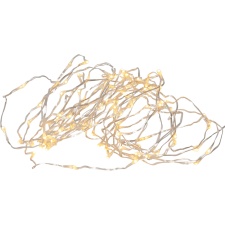 Valguskett "Kastetilgad". 100 LED tuld. Soe valge, pikkus 5m, IP20