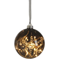 Glass ball Vesta, 16LED light, diameter 120mm, power supply, IP20