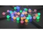 Light chain &quot;Berries&quot;. 50 colored LED lights, length 7.35m IP44