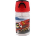 Drink bottle with straw CARS 350ml