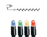 Световая цепь Micro 180, цветные фонари, 18 м, блок питания, внутренний / внешний IP44