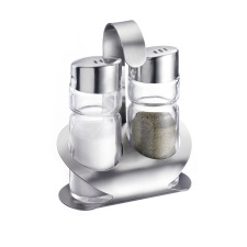 Pepper and salt container &quot;Wien&quot; 40ml, stainless steel base