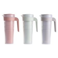 Jug 1.0l + 4 glasses DAY (plastic in 3 different colors) /12