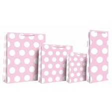 L gift bag Pink white Grandma 12/72