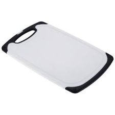 Cutting board 31 * 20 * 1cm black &amp; white plastic