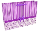 XL gift bag Striped purple / 12