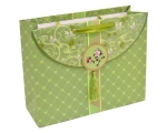 L wide gift bag Ridikül green / 12