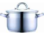 Pot 3,6L 20x12,5cm Alexander, stainless, with glass lid, induction / 4