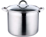 Pot 15L 30x23cm Alexander, stainless, with glass lid, induction / 2