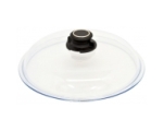 Glass lid with ventilation button 32cm