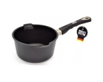 Milk and sauce pot 20x14cm, cast aluminum, thickness 9-10mm, non-stick Lotan cover, oven-proof handle (up to 240 * C)