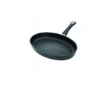 Fish grill pan 35x24x5cm, cast aluminum, thickness 9-10mm, non-stick Lotan cover, oven-proof handle (240 * C)