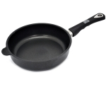 Frying pan 24 x 7cm, cast aluminum, thickness 9-10mm, non-stick Lotan cover, oven-proof handle (up to 240 * C)