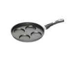 Pancake pan for 4 26 x 2cm, cast aluminum, induction, thickness 9-10mm, non-stick Lotan coating, oven-proof handle (up to 240 * C)