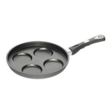 Pancake pan for 4, 26 x 2cm, cast aluminum, induction, thickness 9-10mm, non-stick Lotan coating, oven-proof handle (up to 240*C)