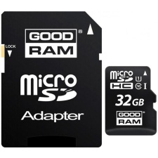 Карта памяти Goodram SDmicro 32GB + SD адаптер 100MB/s Class 10/UHS-I