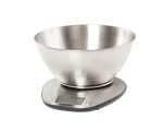 Kitchen scale with container, max 5kg, stainless steel