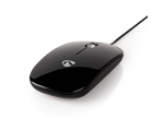Wired optical mouse, 1000DPI, USB, black