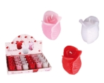 Candle scented rose white, pink, red 6cm