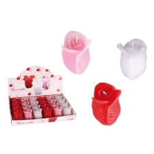 Candle scented rose white, pink, red 6cm