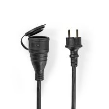 Extension cable Nedis 1 slot, 15m, black, suitable for outdoor conditions IP44