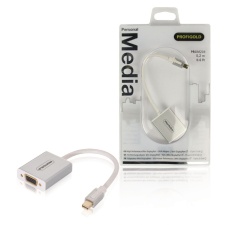 Profigold PROM201 Adapter MAC Mini DP otsik - VGA pesa 0,2m EOL