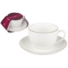 ORO coffee cup with saucer 250ml Bone porcelain