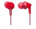 Button headphones Panasonic red