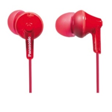 Button headphones Panasonic red